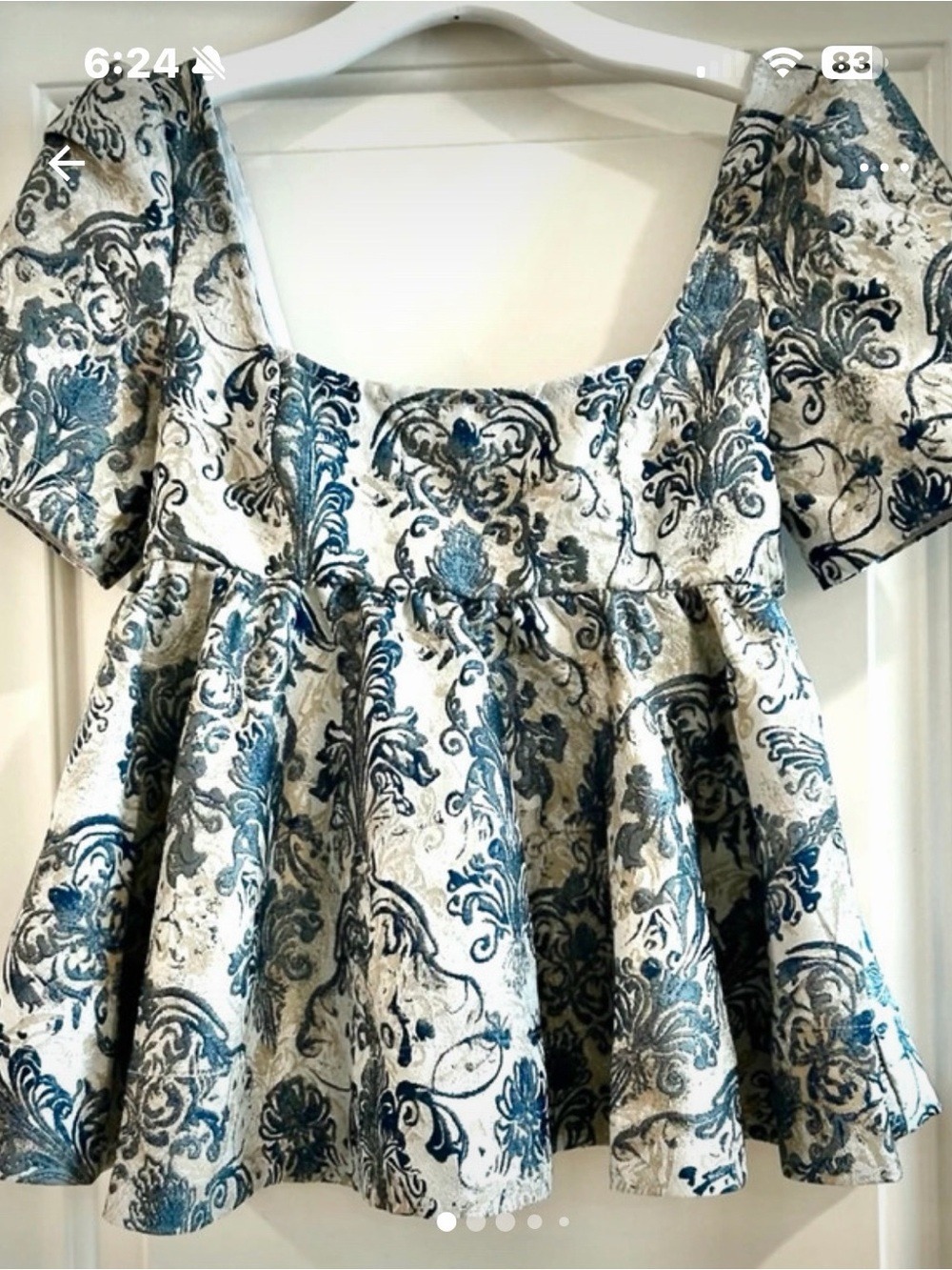 FREE PEOPLE Eloise Jaquard Blouse - Picture 5 of 10